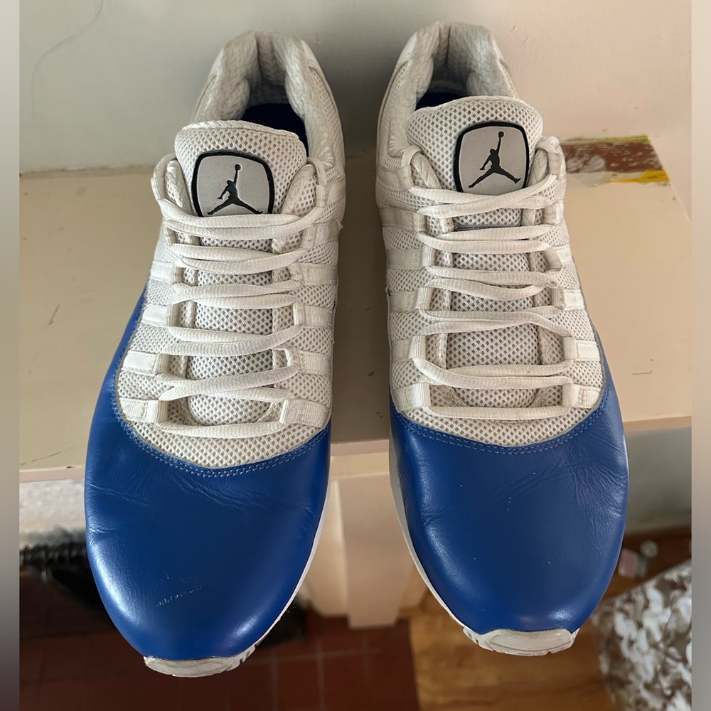 Jordan Comfort Viz Air 11 Varsity White Blue Royal Sneakers.